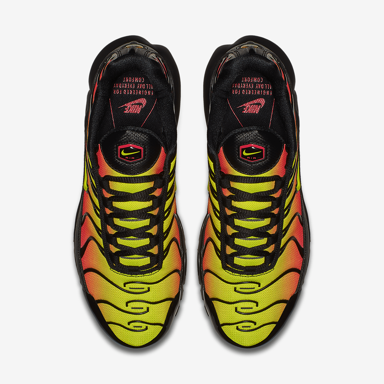 Nike Air Max Plus sneaker Zwart/Solar Red/Volt
