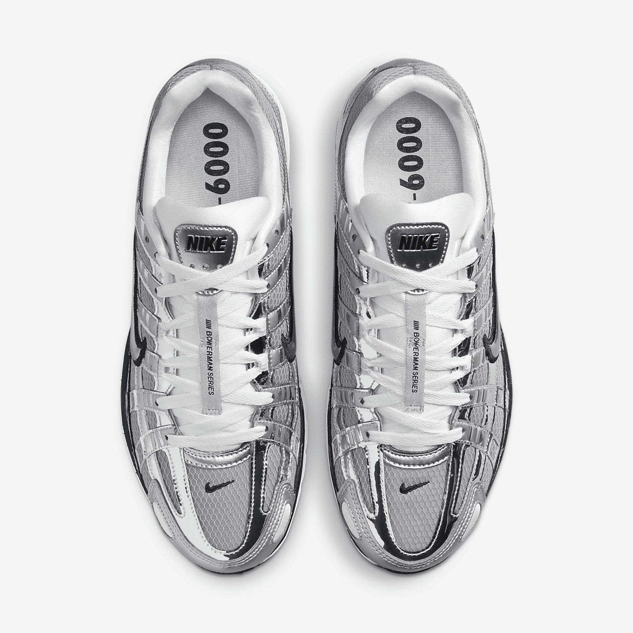 Nike P-6000 sneaker Metallic Silver/Sail/Zwart/Metallic Silver