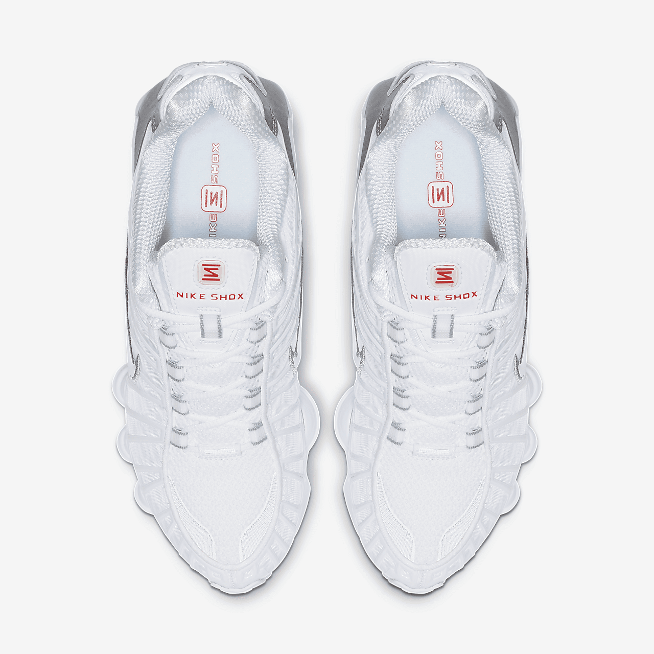 Nike Shox sneaker Wit/Metallic Silver/Max Orange/Wit