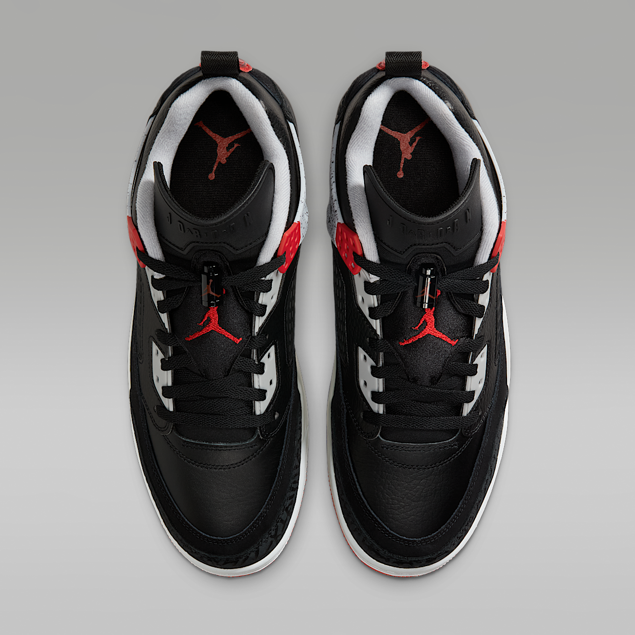 Nike Jordan Spizike Low sneaker Zwart/Wolf Grey/Wit/Gym Red