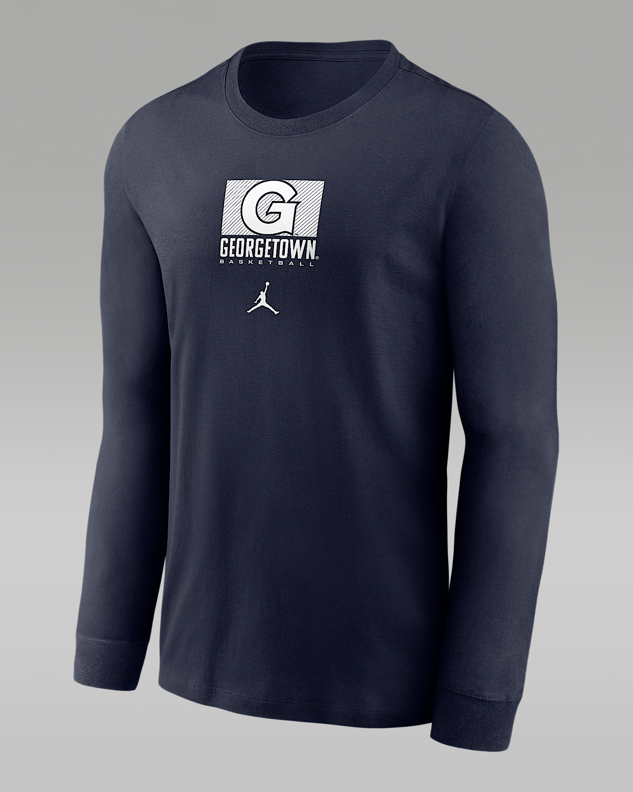 Мужская футболка Georgetown Basketball Legend Jordan Brand Dri-FIT College Long-Sleeve для баскетбола