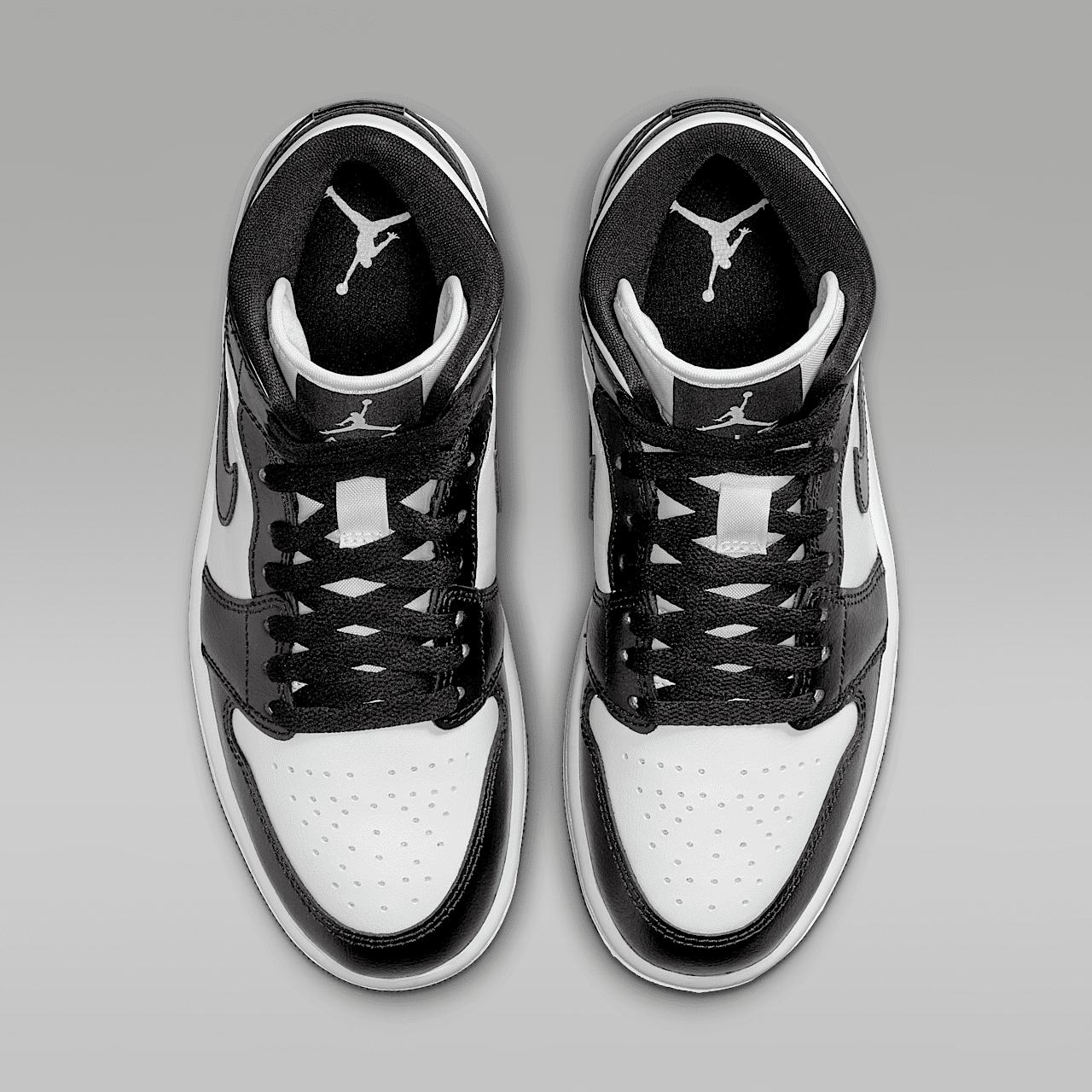 Nike Air Jordan 1 Mid sneaker Wit/Wit/Zwart