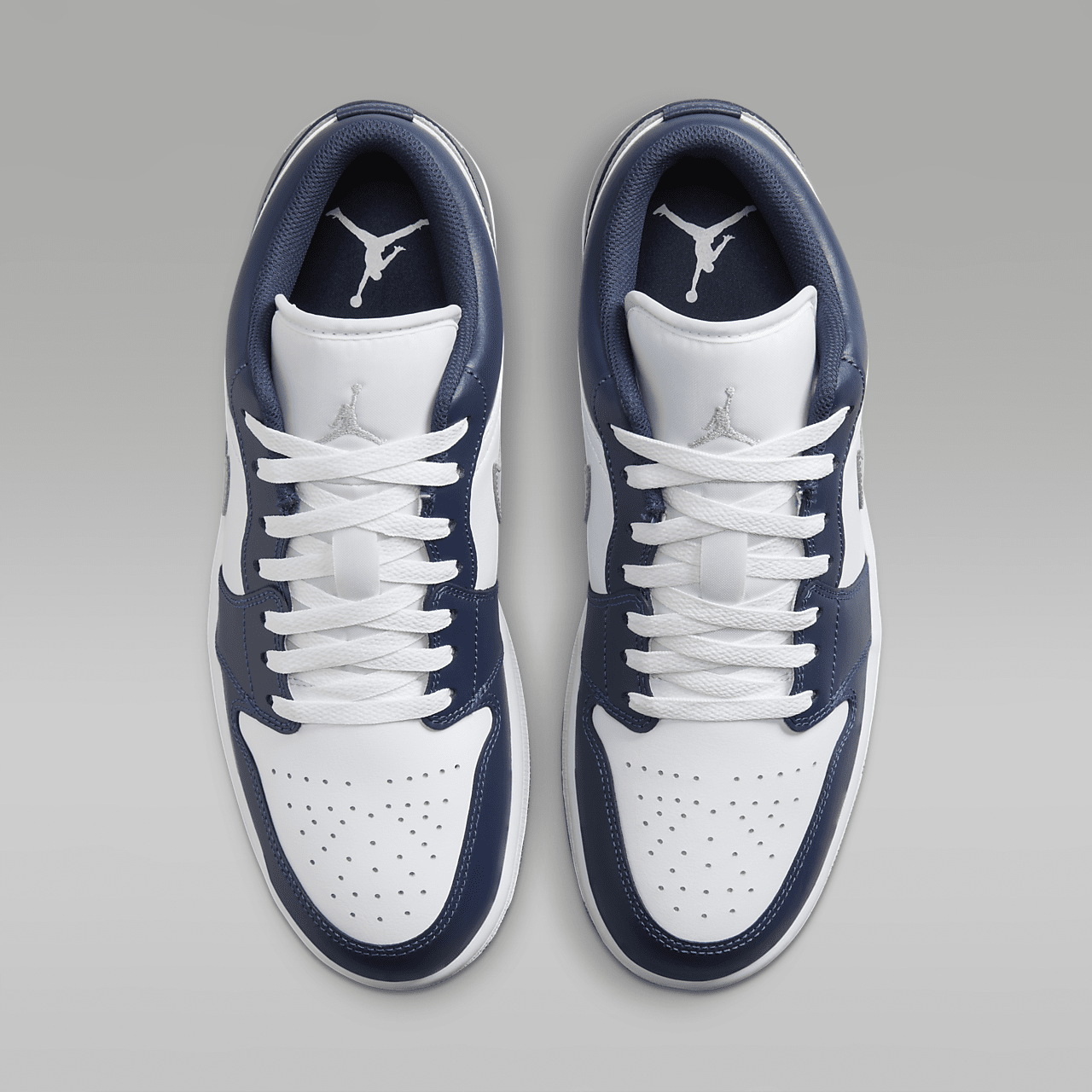 Nike Air Jordan 1 Low sneaker Wit/Midnight Navy/Wolf Grey