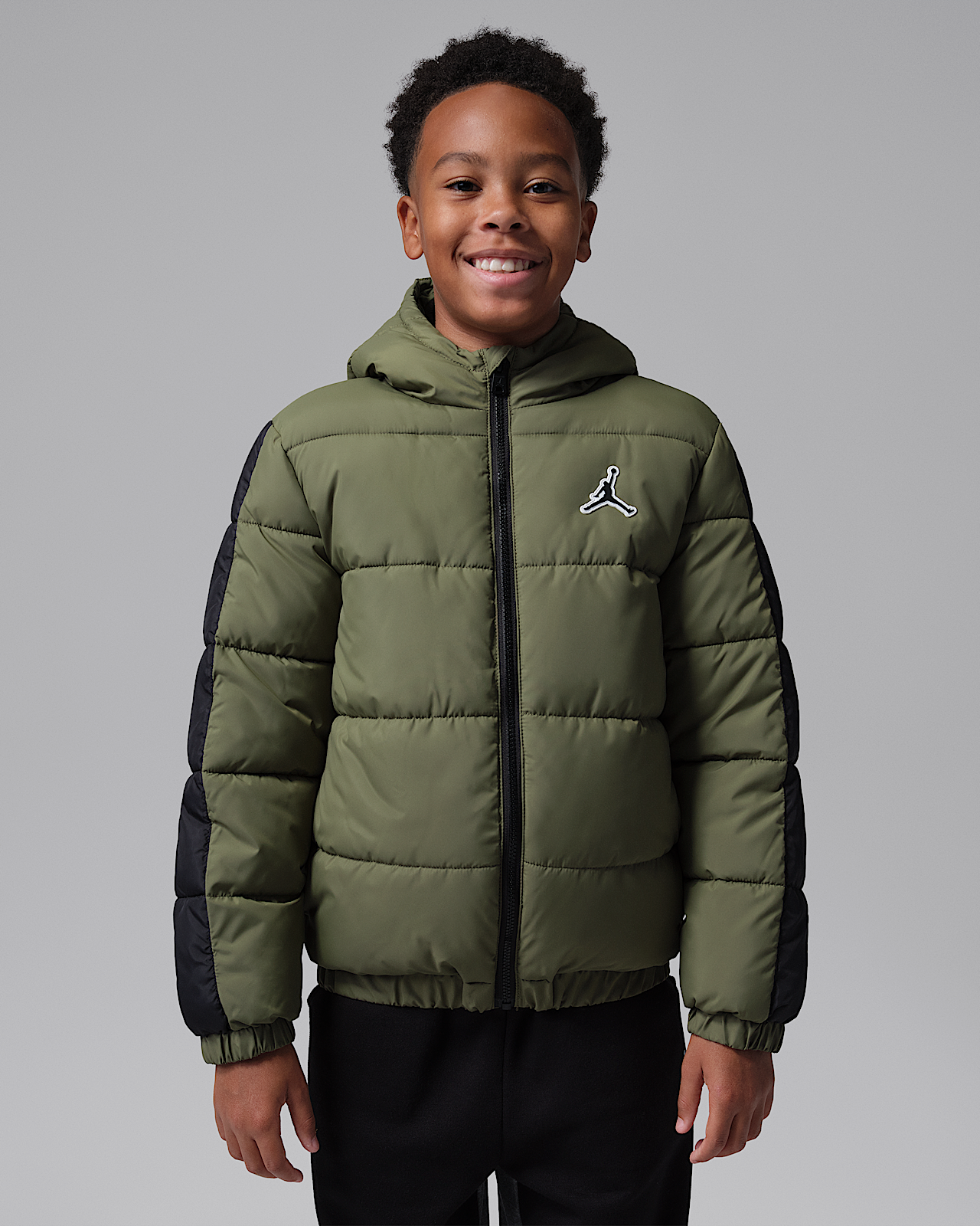 Детская куртка Jordan Big Kids' Colorblock Puffer