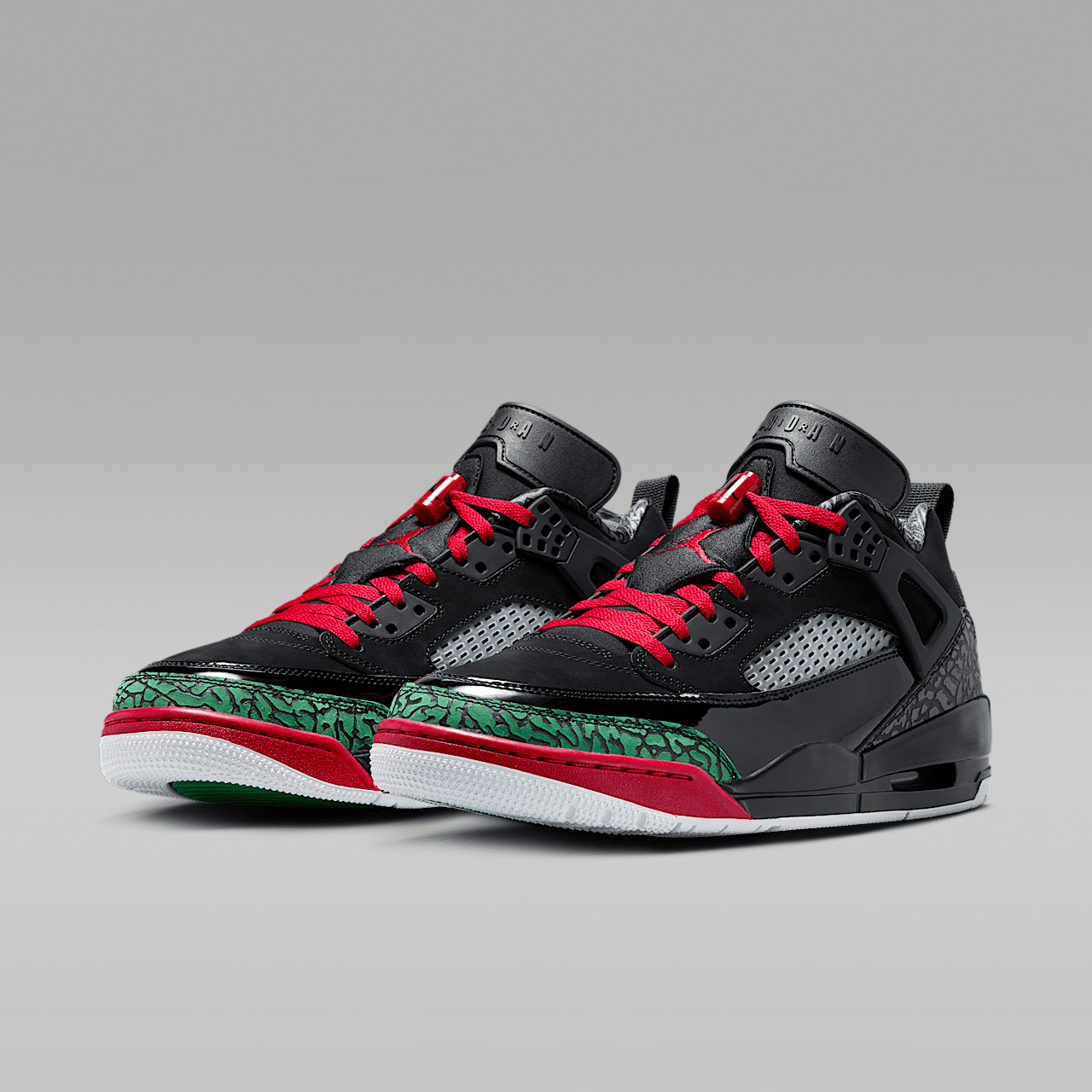 Nike Jordan Spizike Low sneaker Zwart/Classic Green/Wit/Varsity Red