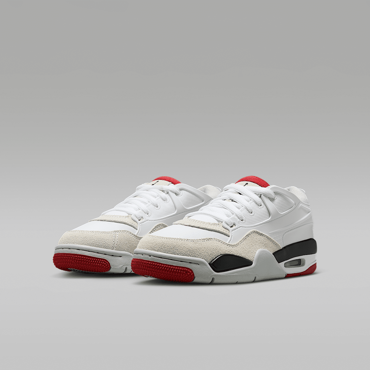 Nike Air Jordan 4 RM sneaker Wit/Zwart/Neutral Grey/Varsity Red