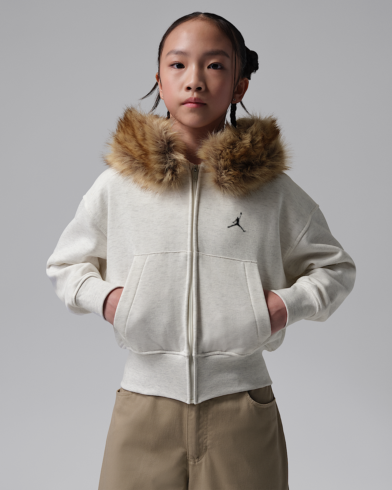 Детское худи Jordan Big Kids' Brooklyn Fireside Cozy Full-Zip Hoodie