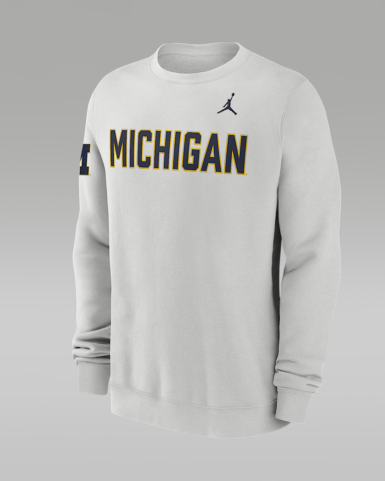 Мужские  Michigan Sideline Club Jordan Brand College Pullover Crew