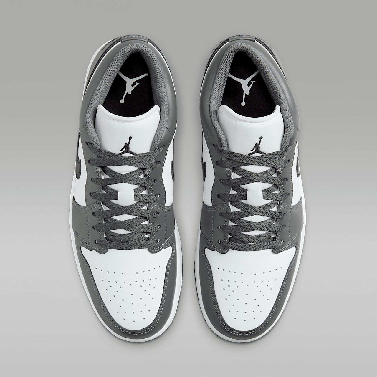 Nike Air Jordan 1 Low sneaker Wit/Iron Grey/Zwart