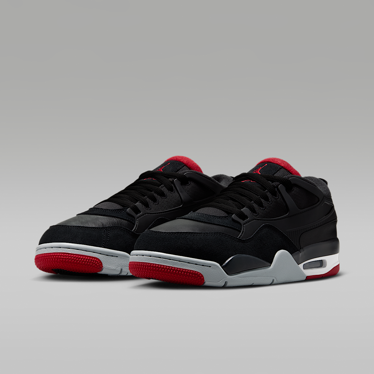 Nike Air Jordan 4 RM sneaker Zwart/Wolf Grey/Wit/Varsity Red