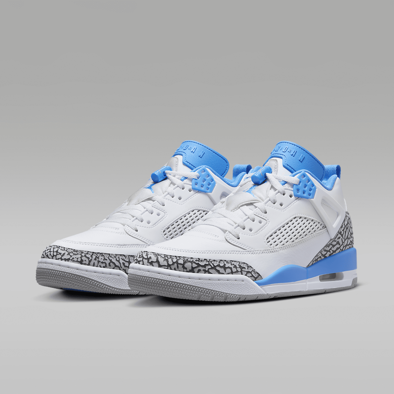 Nike Jordan Spizike Low sneaker Wit/Wolf Grey/Anthracite/University Blue