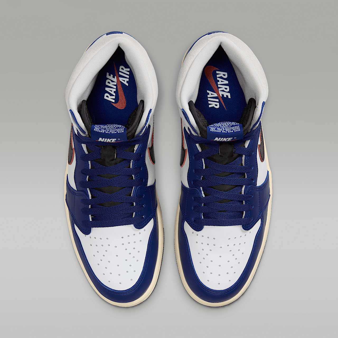 Nike Air Jordan sneaker Wit/Neutral Grey/Deep Royal Blue/Zwart