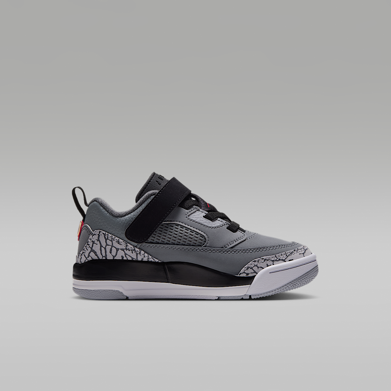 Nike Jordan Spizike Low sneaker Cool Grey/Zwart/Wolf Grey/University Red