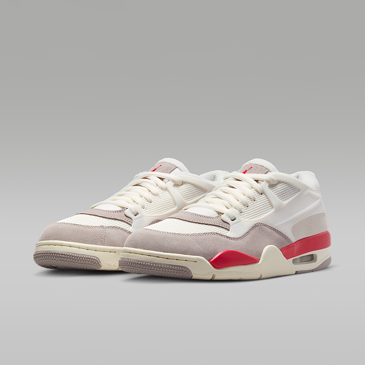 Nike Air Jordan sneaker Sail/College Grey/Coconut Milk/Fire Red
