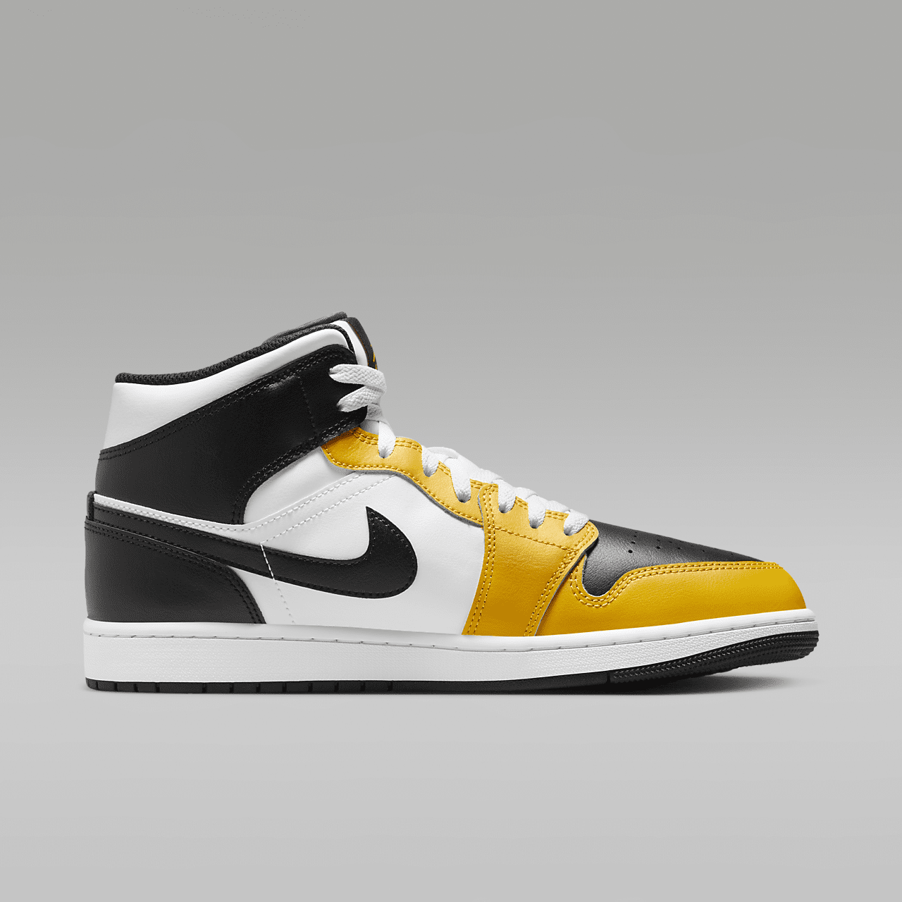 Nike Air Jordan 1 Mid sneaker Yellow Ochre/Wit/Yellow Ochre/Zwart