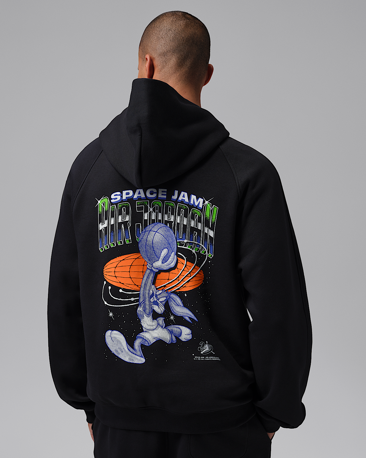 Мужское худи Jordan Brooklyn Space Jam Fleece Pullover Hoodie