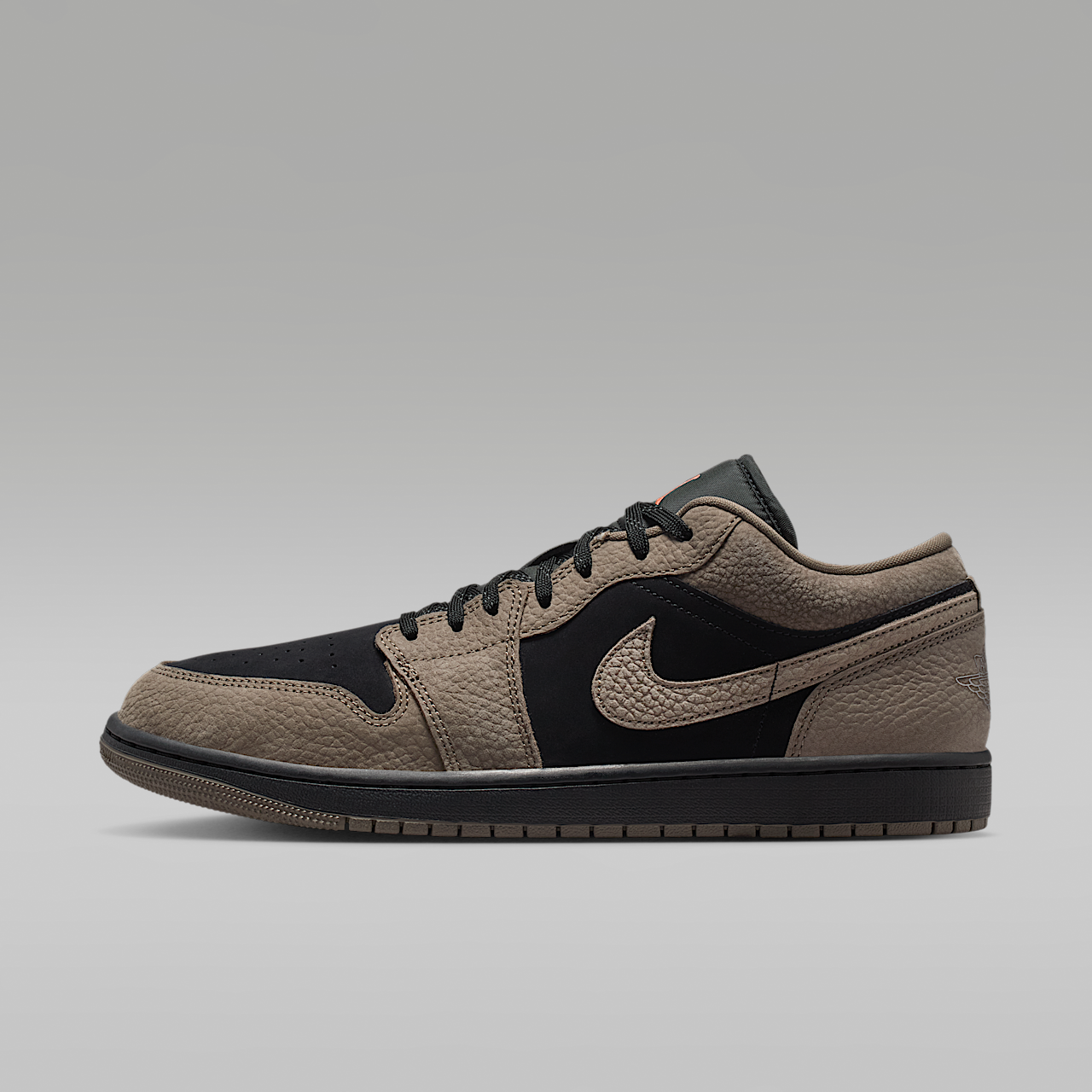 Air Jordan 1 Low SE (Black/Light Wild Mango/Olive Grey)