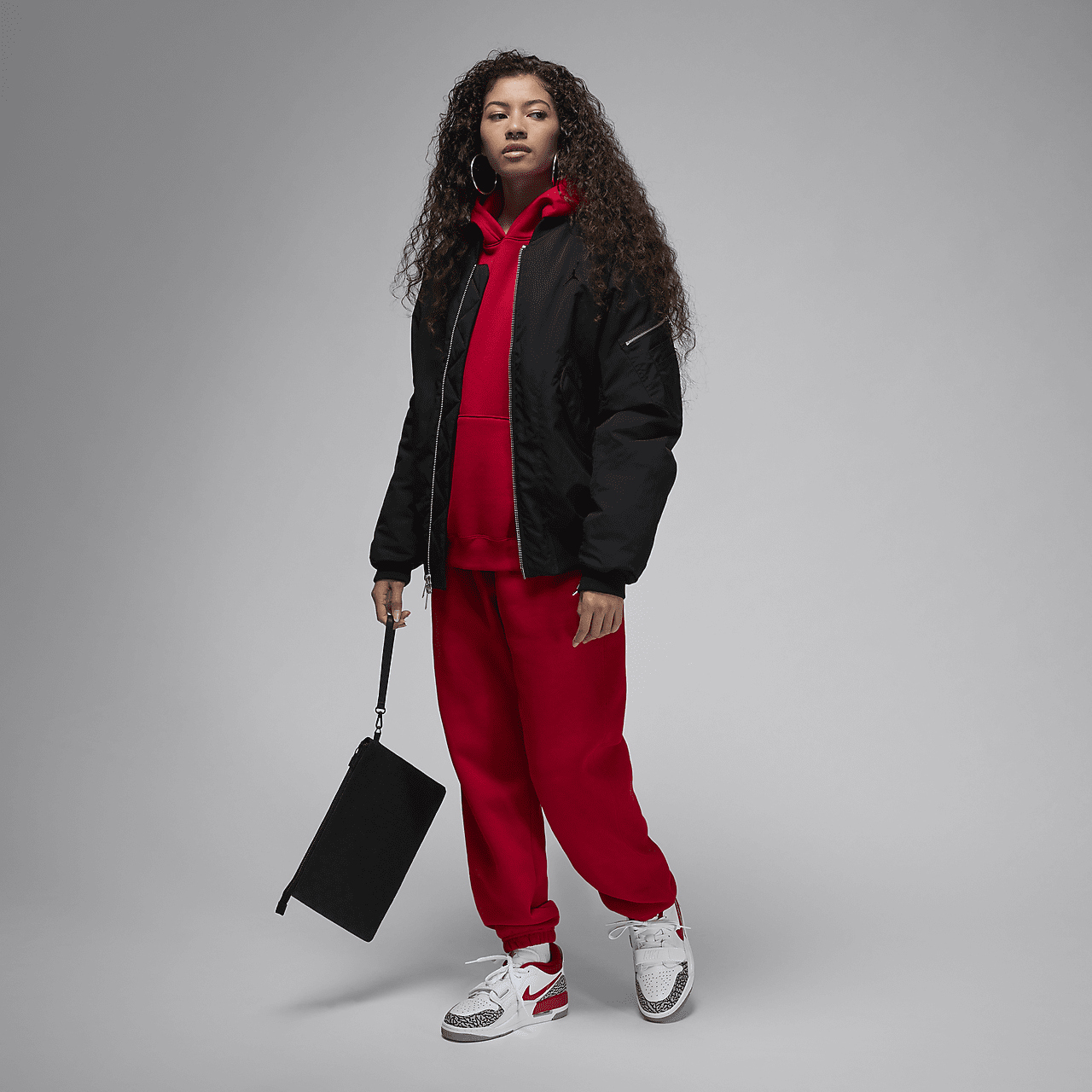 Nike Air Jordan Legacy sneaker Wit/Cement Grey/Zwart/Gym Red