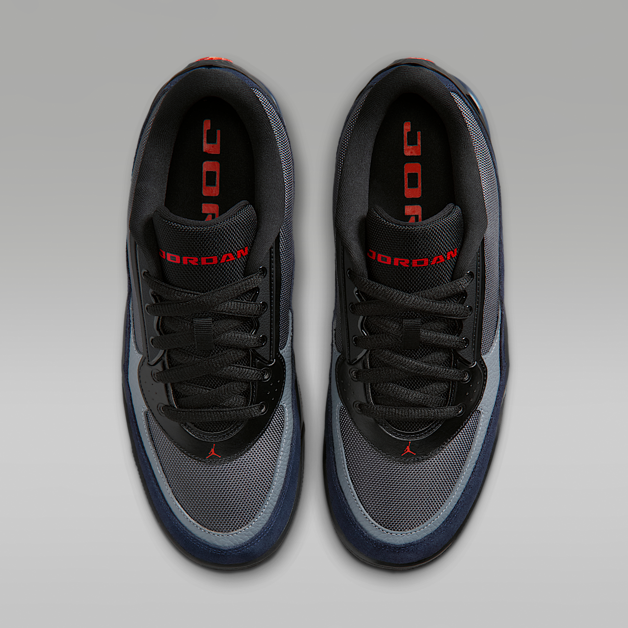 Nike Air Jordan sneaker Iron Grey/Zwart/Obsidian/Picante Red