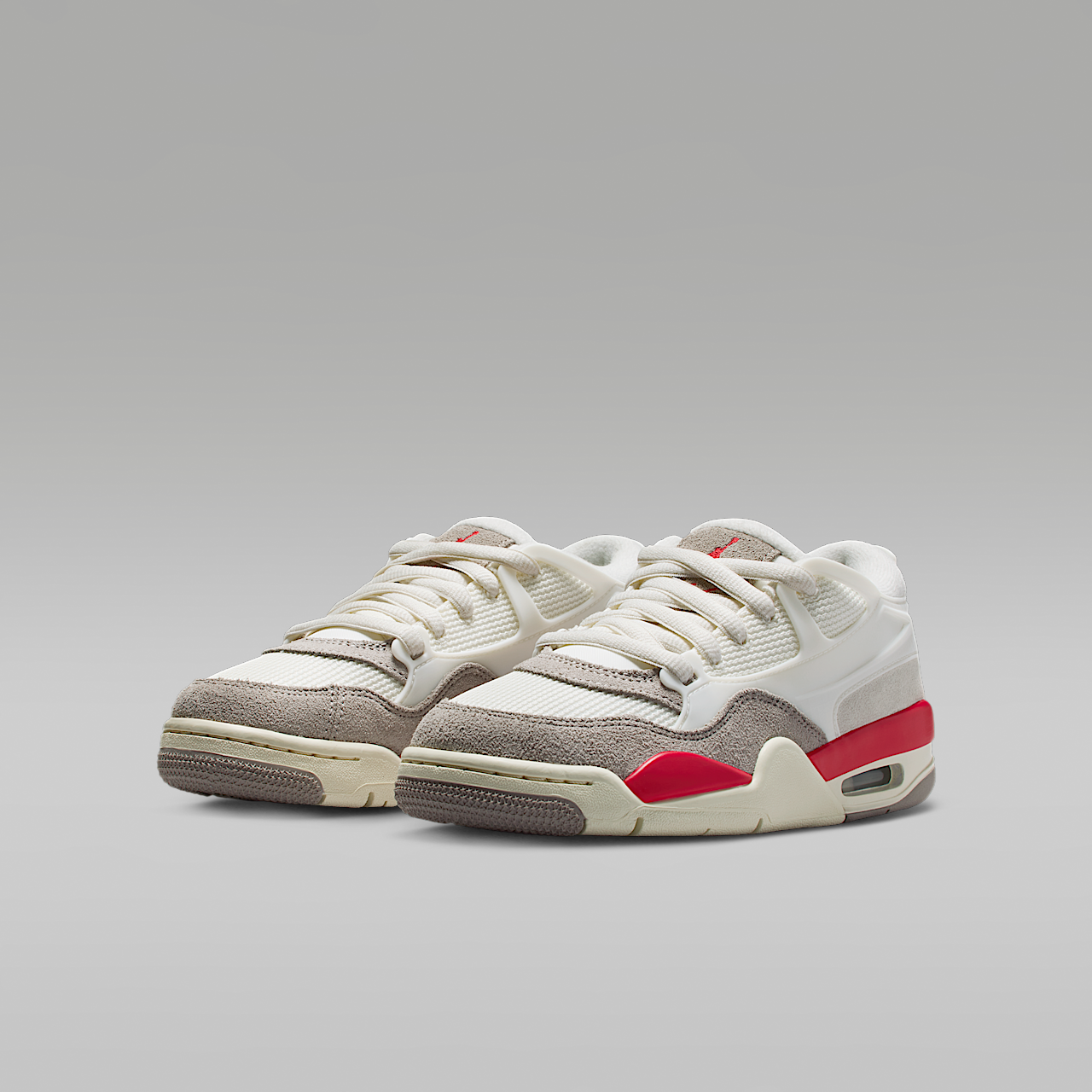 Nike Air Jordan sneaker Sail/College Grey/Coconut Milk/Fire Red