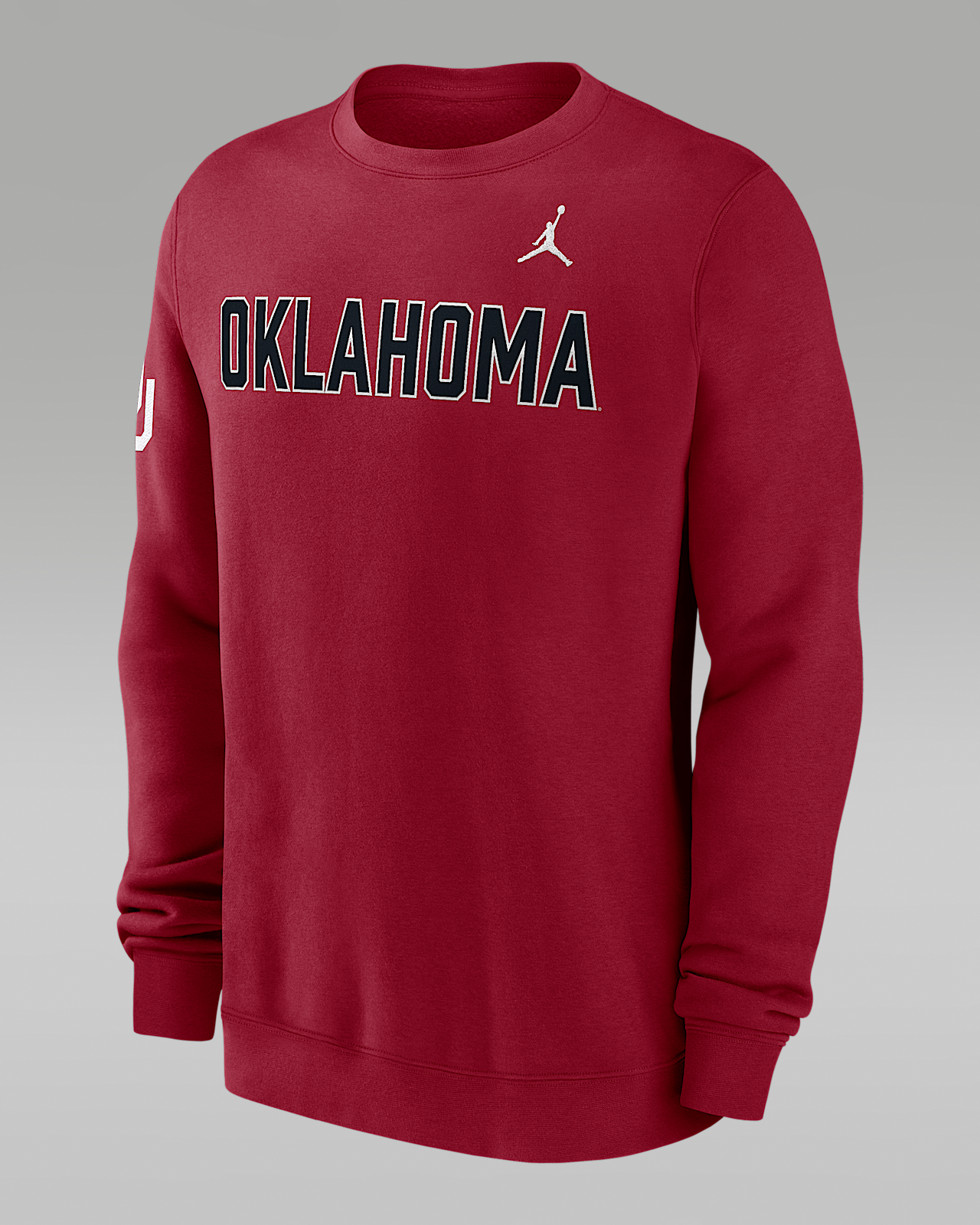 Мужские  Oklahoma Sideline Club Jordan Brand College Pullover Crew