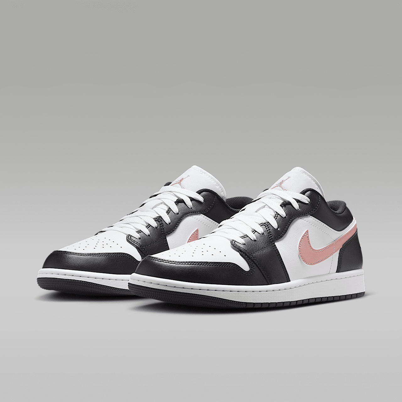 Nike Air Jordan 1 Low sneaker Wit/Zwart/Rust Pink