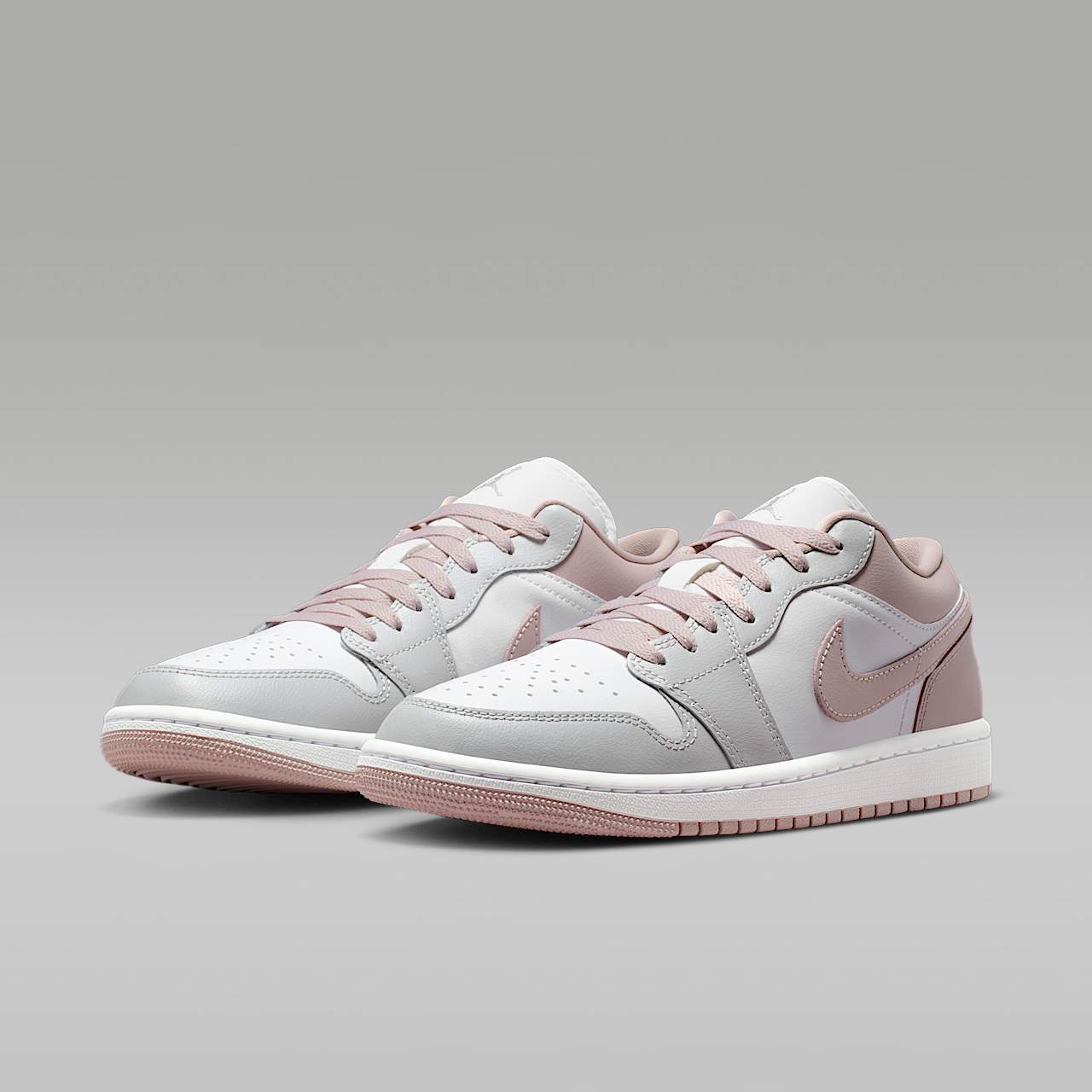 Nike Air Jordan 1 Low sneaker Particle Rose/Wit/Neutral Grey