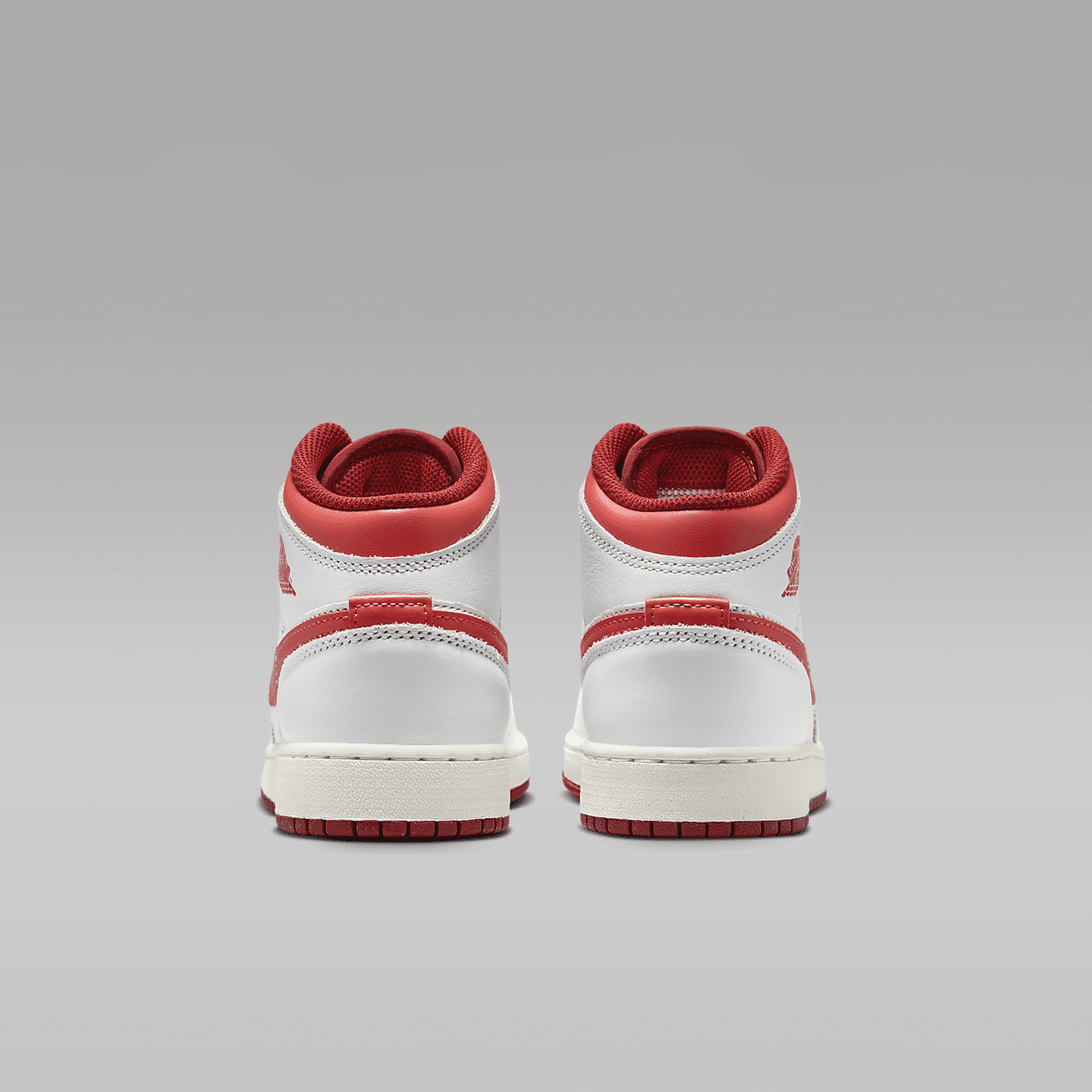 Nike Air Jordan 1 Mid sneaker Wit/Dune Red/Sail/Lobster