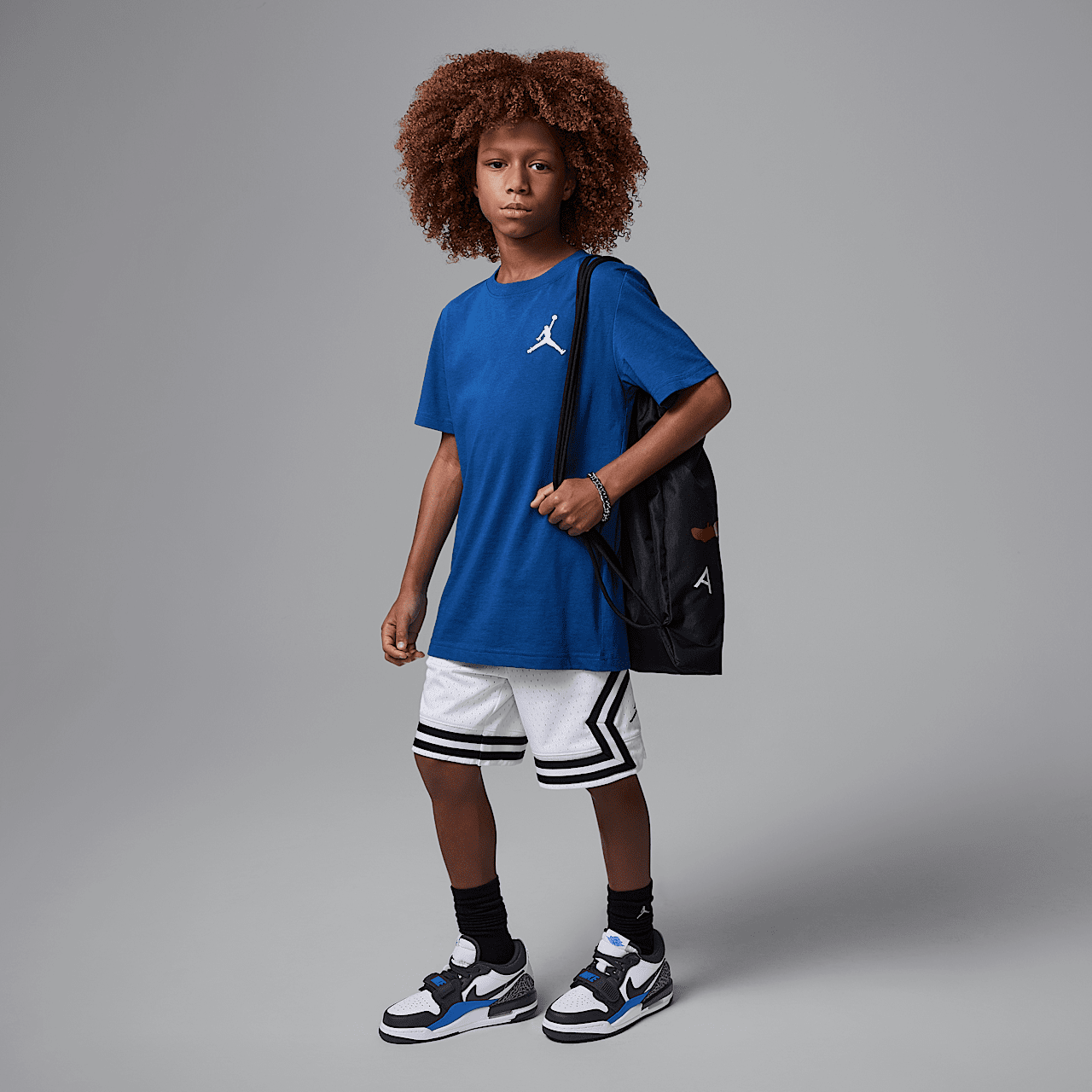 Nike Air Jordan Legacy sneaker Wit/Game Royal/Wolf Grey/Zwart