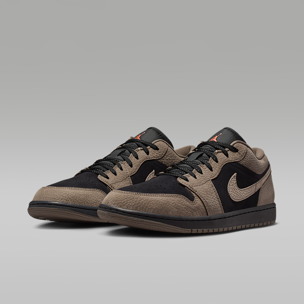 Nike Air Jordan sneaker Zwart/Light Wild Mango/Olive Grey