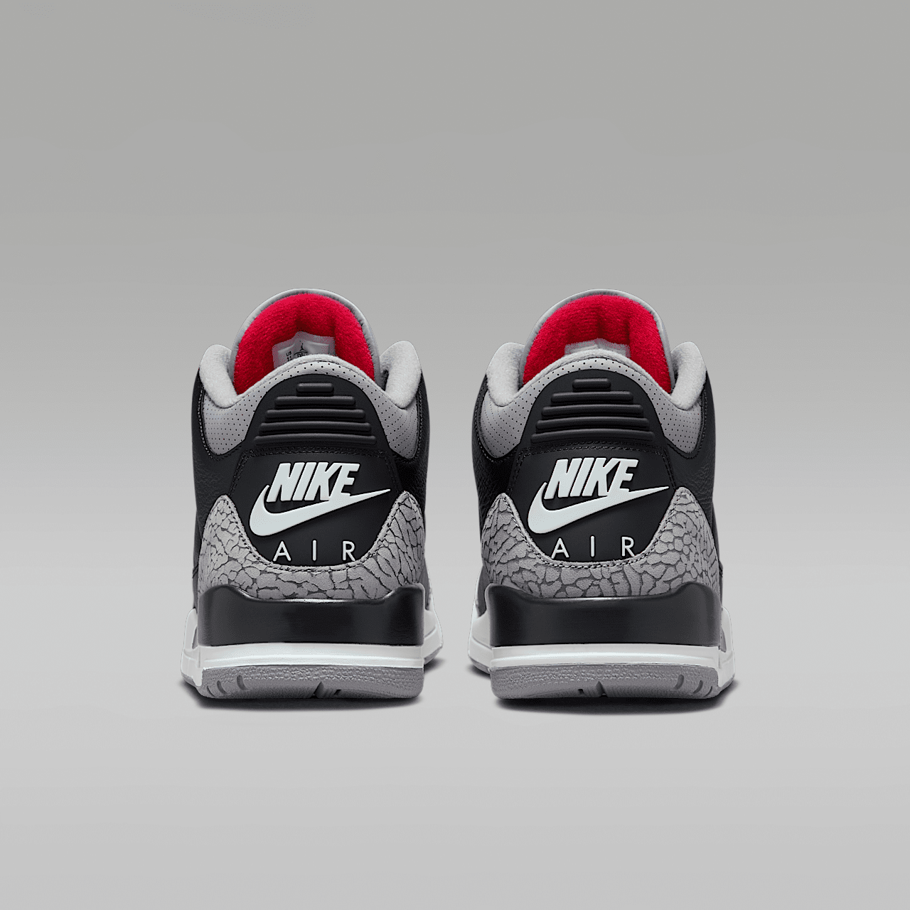 Nike Air Jordan sneaker Zwart/Cement Grey/Summit White/Fire Red