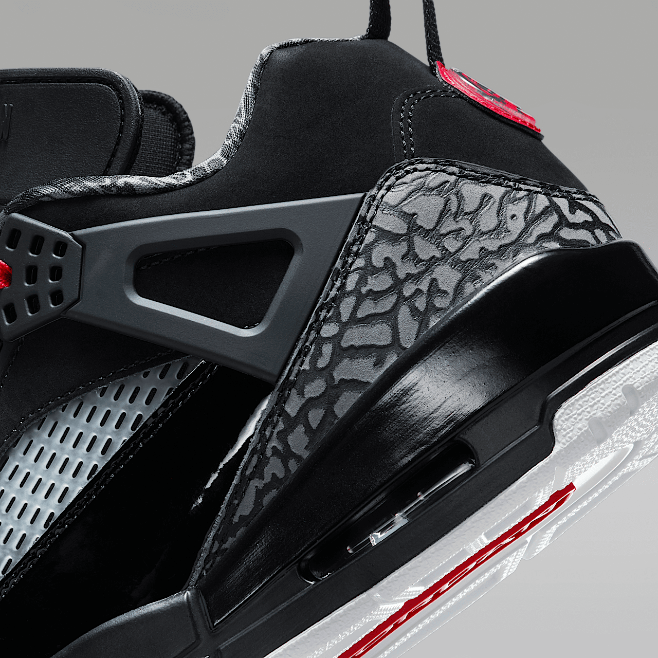 Nike Jordan Spizike Low sneaker Zwart/Classic Green/Wit/Varsity Red