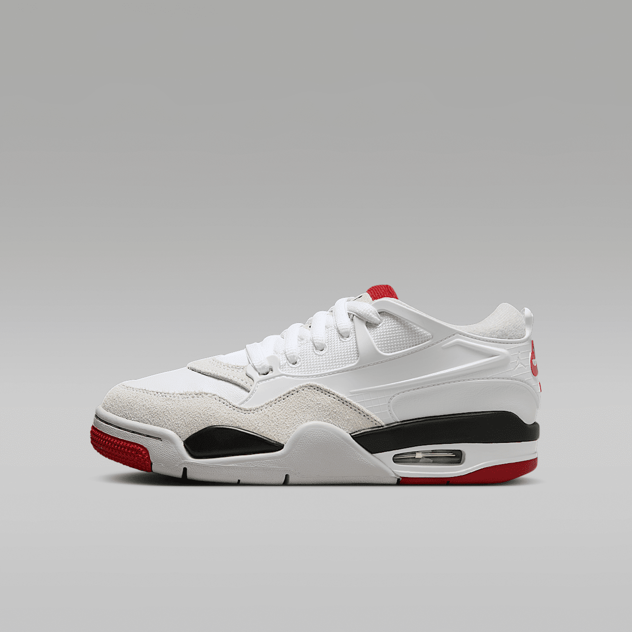 Nike Air Jordan 4 RM sneaker Wit/Zwart/Neutral Grey/Varsity Red