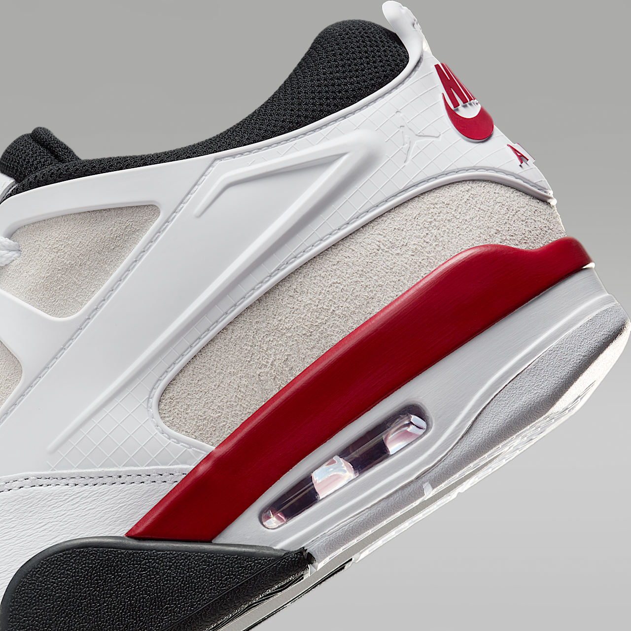 Nike Air Jordan sneaker Wit/Photon Dust/Zwart/Gym Red