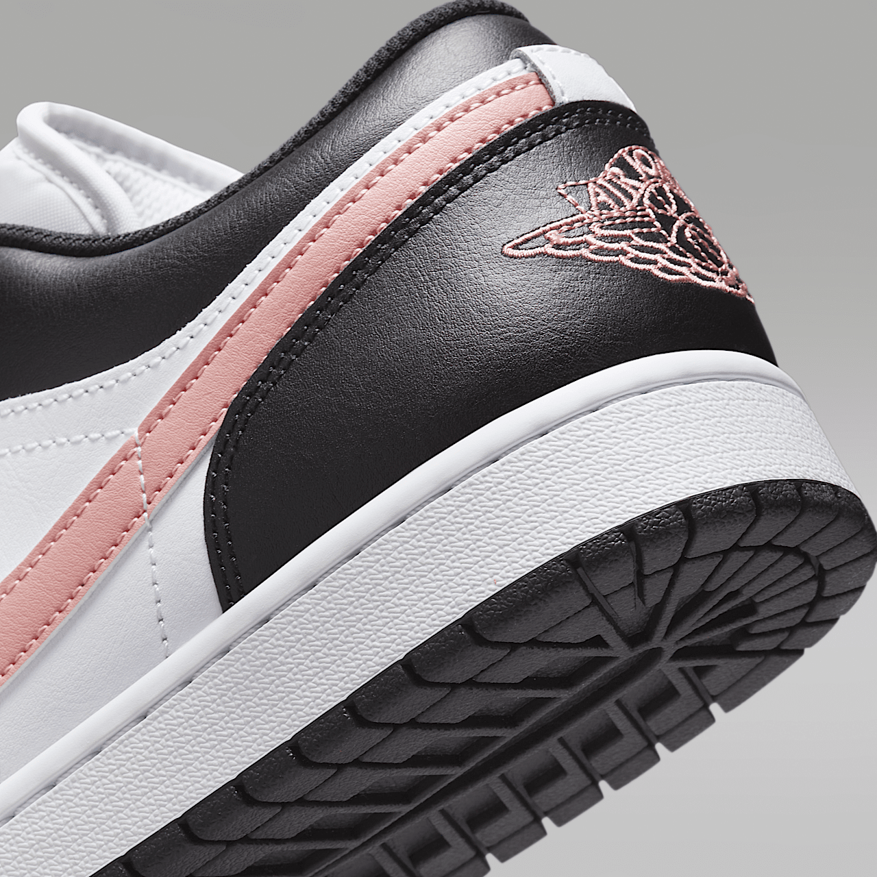 Nike Air Jordan 1 Low sneaker Wit/Zwart/Rust Pink