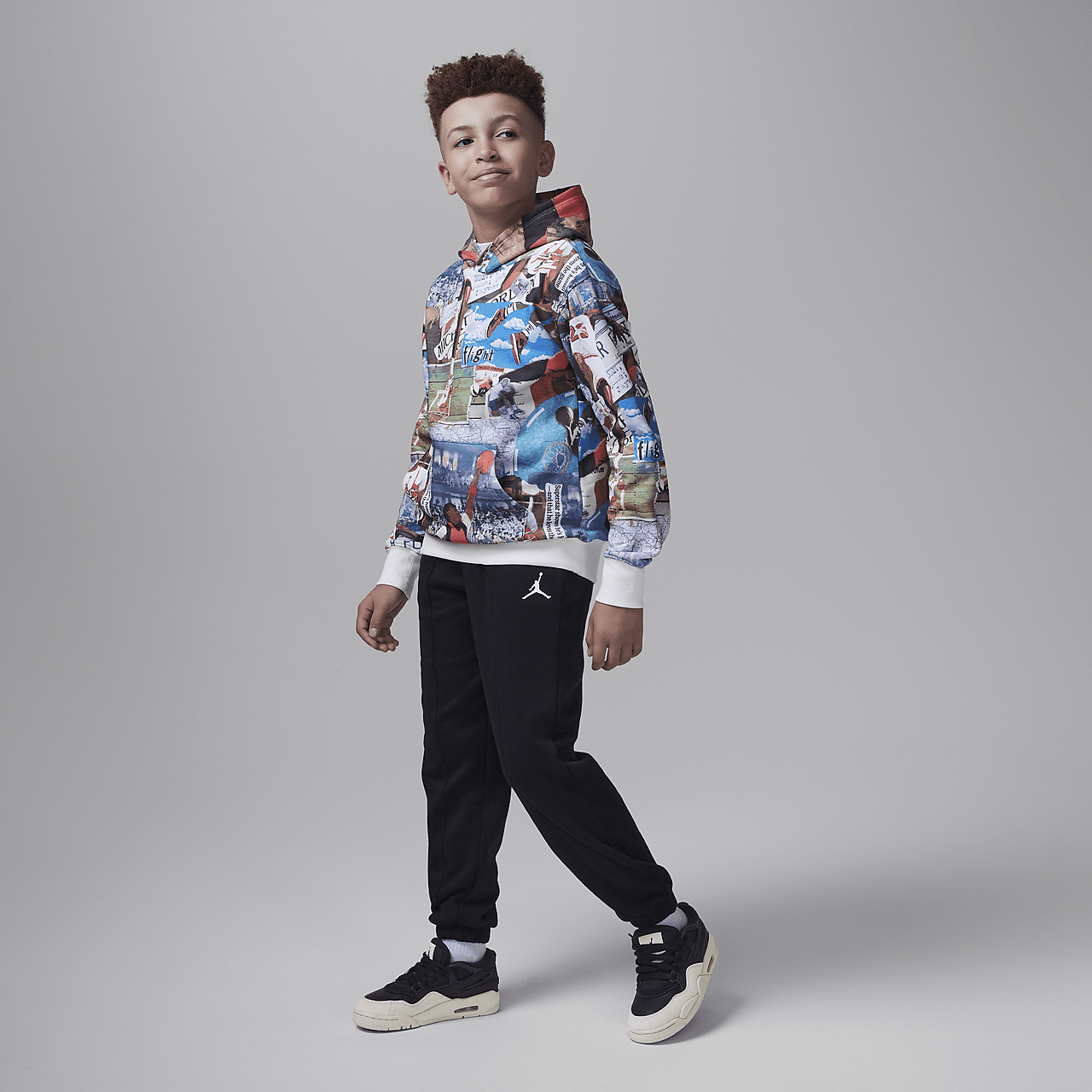 Nike Air Jordan sneaker Zwart/Dark Grey/Light Bone