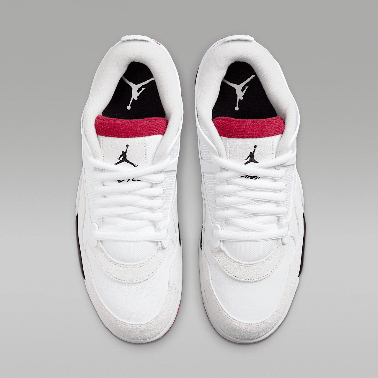 Nike Air Jordan 4 RM sneaker Wit/Zwart/Neutral Grey/Varsity Red