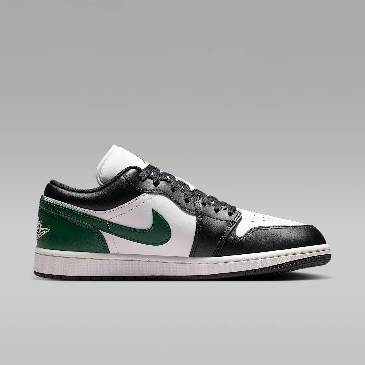 Nike Air Jordan 1 Low sneaker Zwart/Gorge Green/Summit White