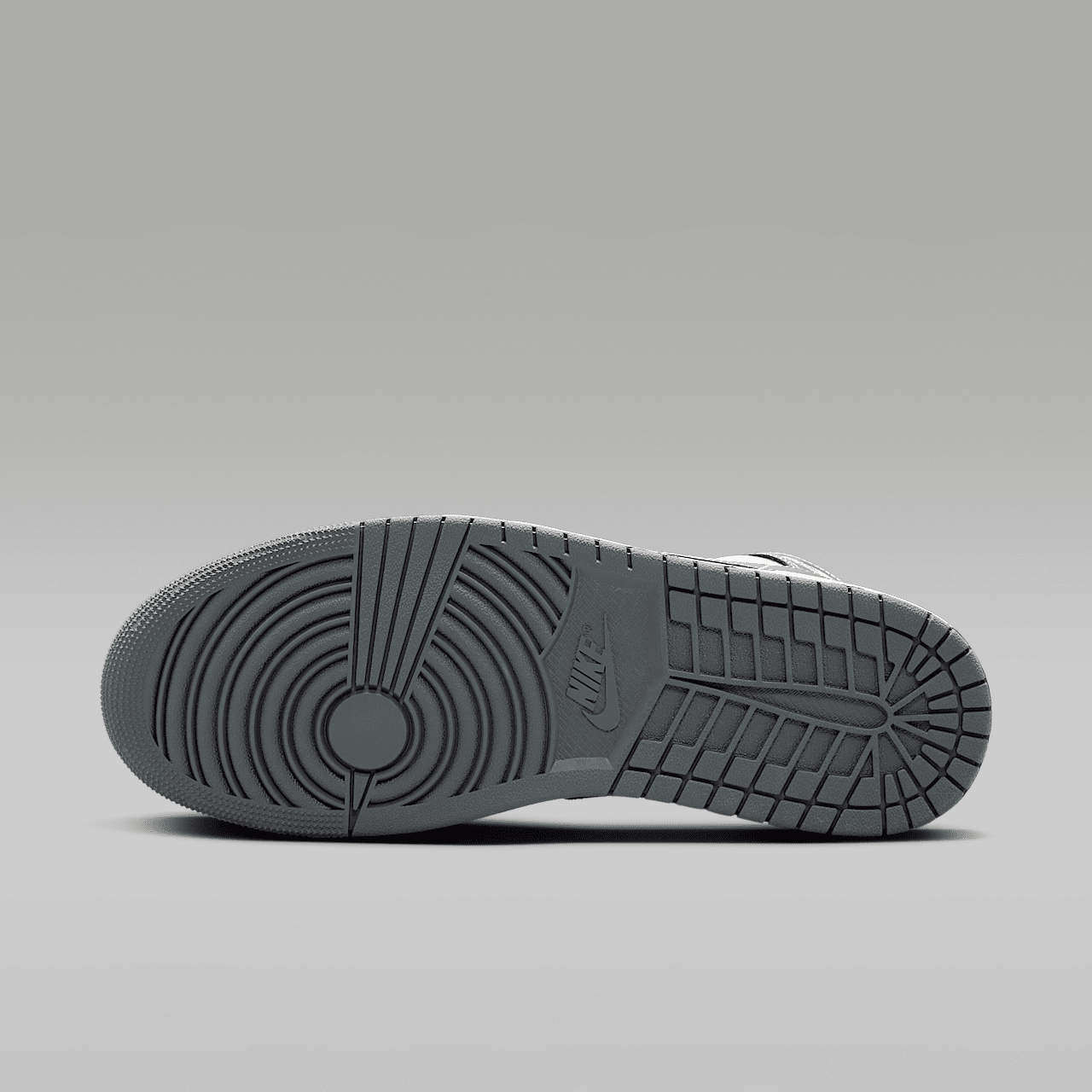 Nike Air Jordan 1 Mid sneaker Zwart/Wit/Iron Grey