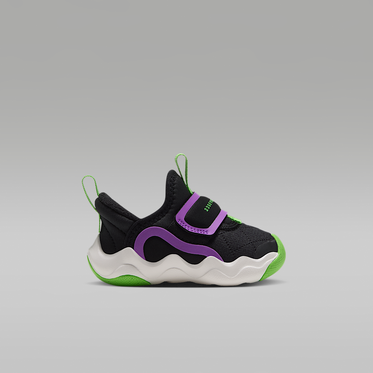 Nike  sneaker Zwart/Laser Purple/Summit White/Scream Green