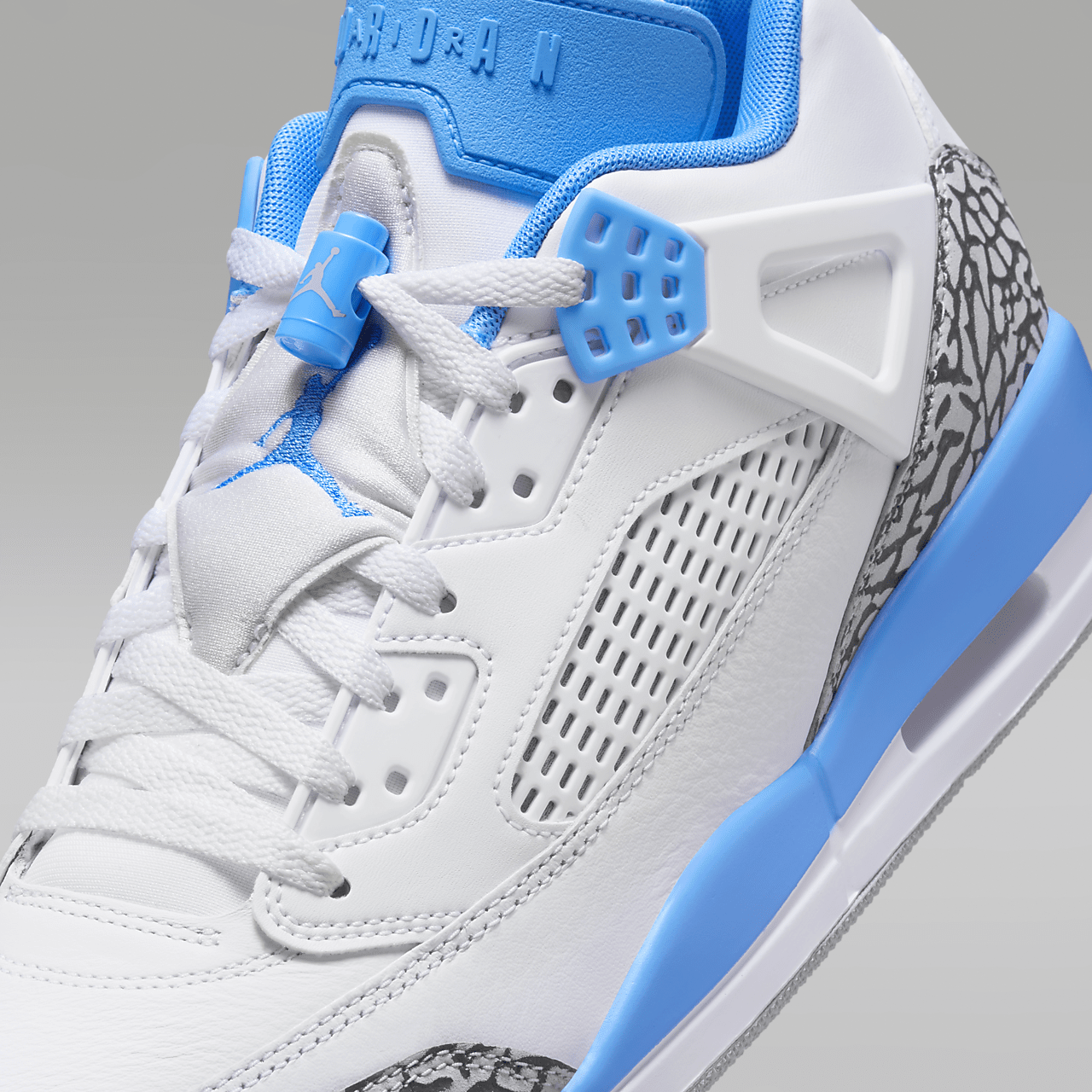 Nike Jordan Spizike Low sneaker Wit/Wolf Grey/Anthracite/University Blue