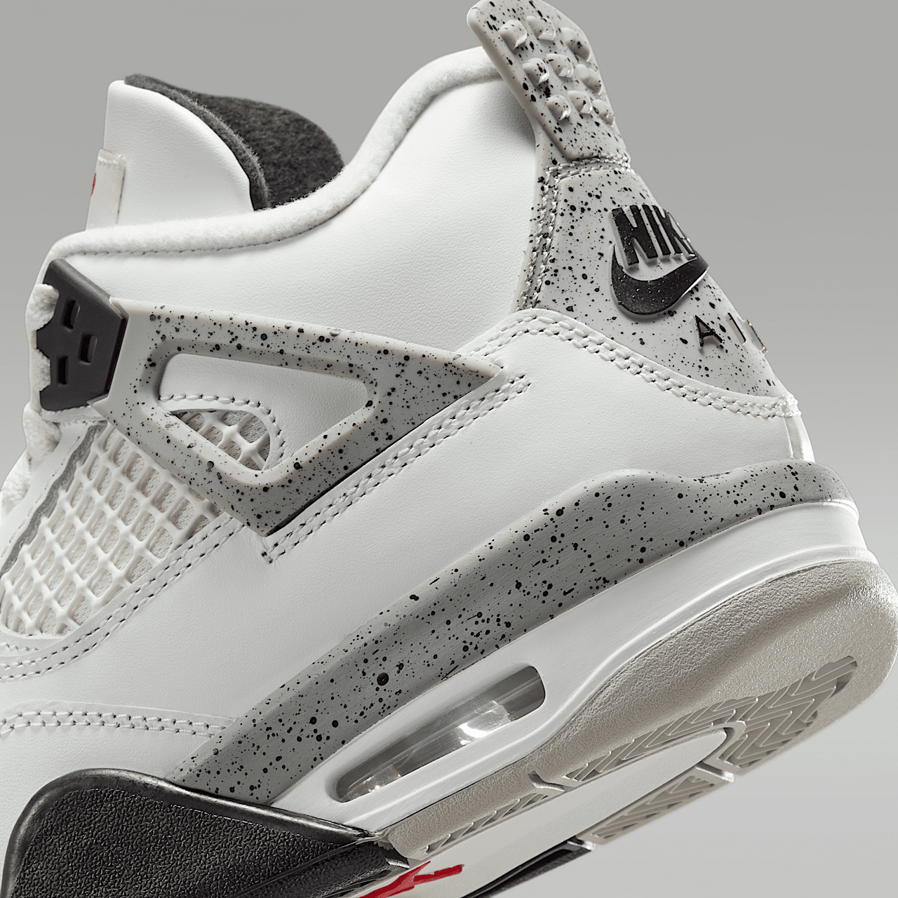 Nike Air Jordan sneaker Summit White/Cement Grey/Zwart/Fire Red
