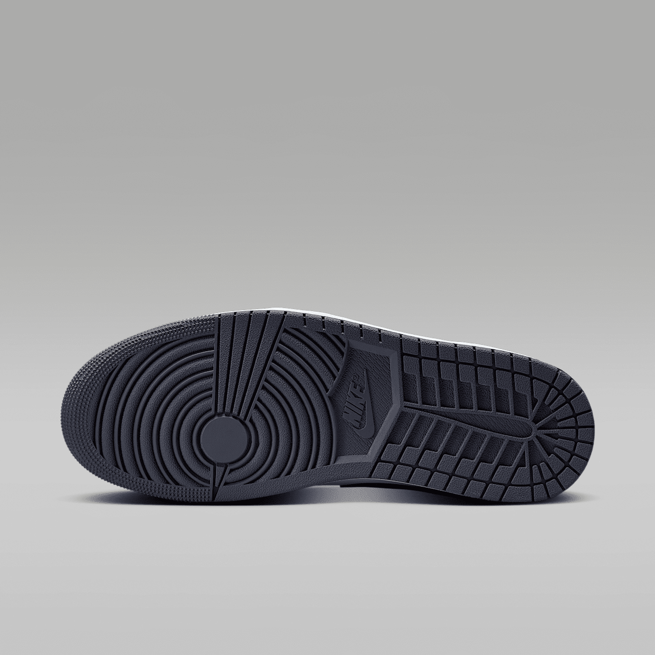 Nike Air Jordan 1 Mid sneaker Wit/Indigo Haze/Dark Blue Grey