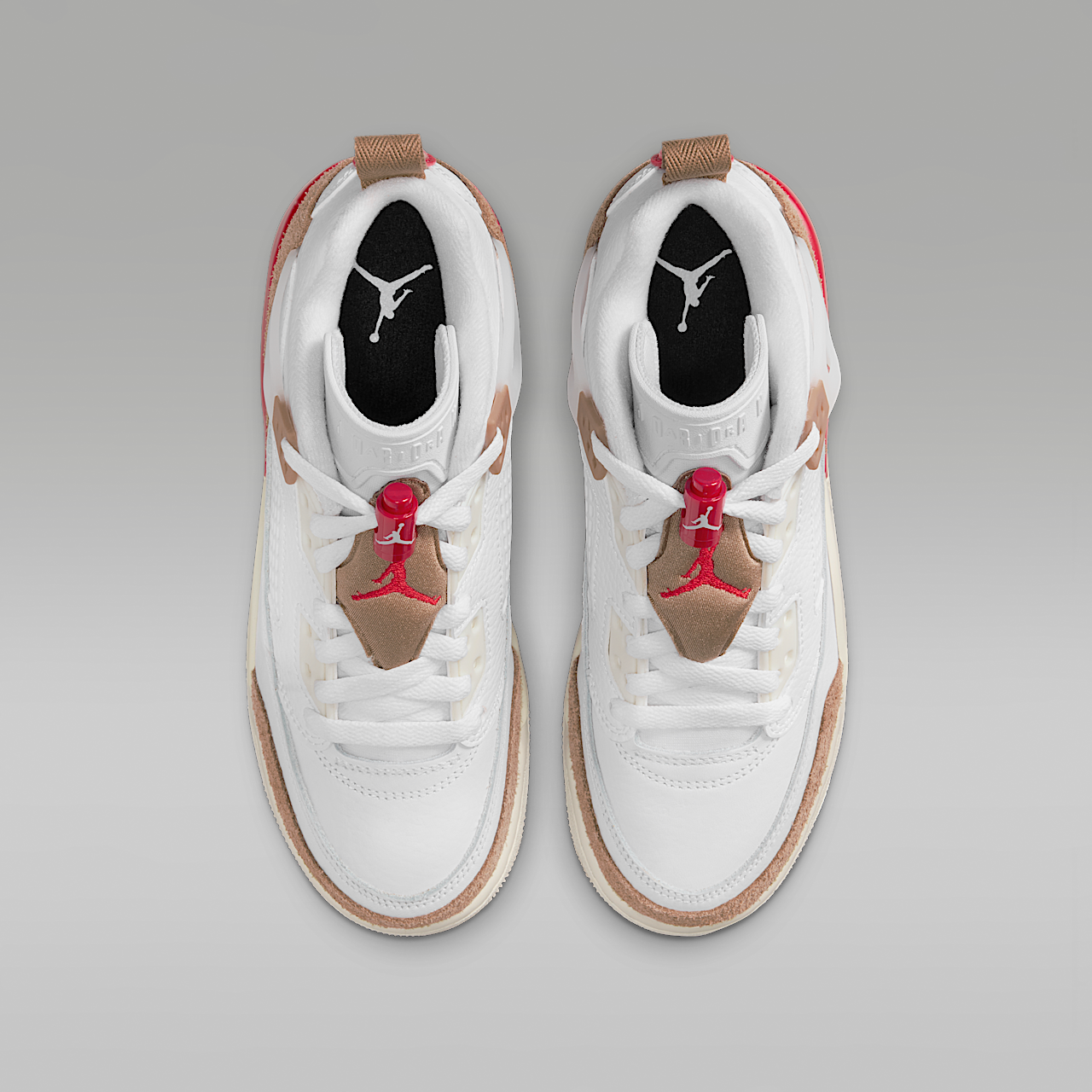 Nike Jordan Spizike Low sneaker Wit/Desert Camo/Sail/Fire Red