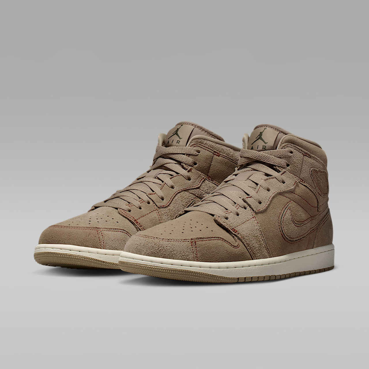Nike Air Jordan 1 Mid sneaker Khaki/Pecan/Cargo Khaki/Khaki