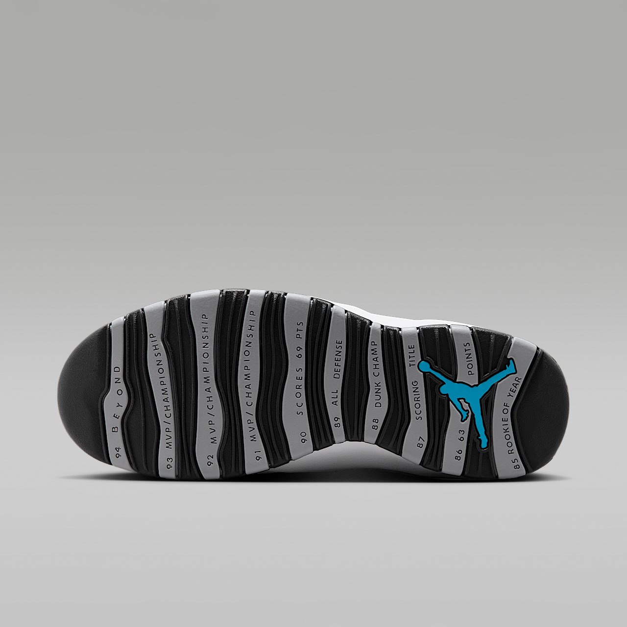Nike Air Jordan sneaker Wit/Light Steel Grey/Dark Powder Blue/Zwart