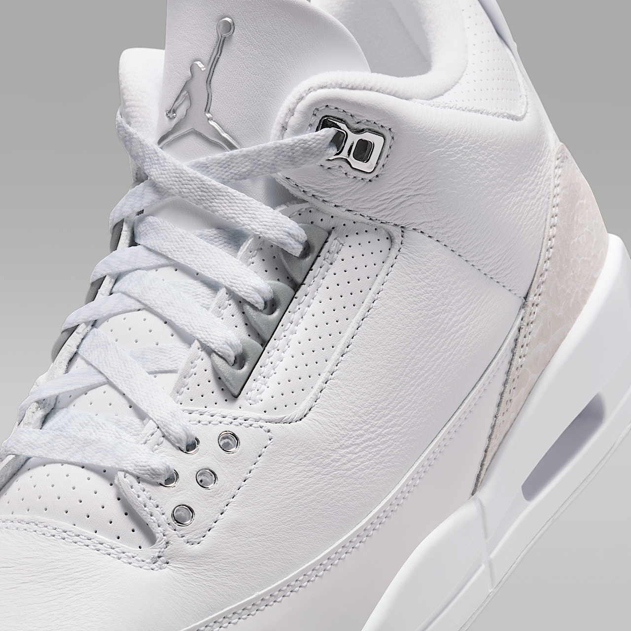 Nike Air Jordan sneaker Wit/Wit/Metallic Silver