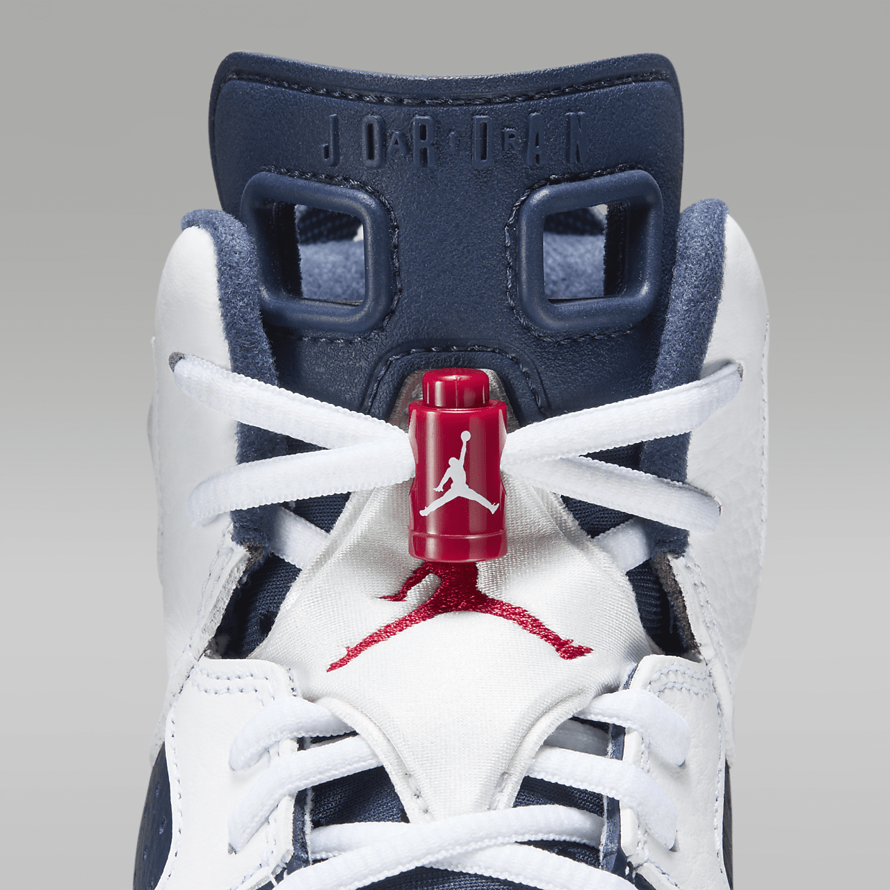 Nike Air Jordan sneaker Wit/Midnight Navy/Varsity Red