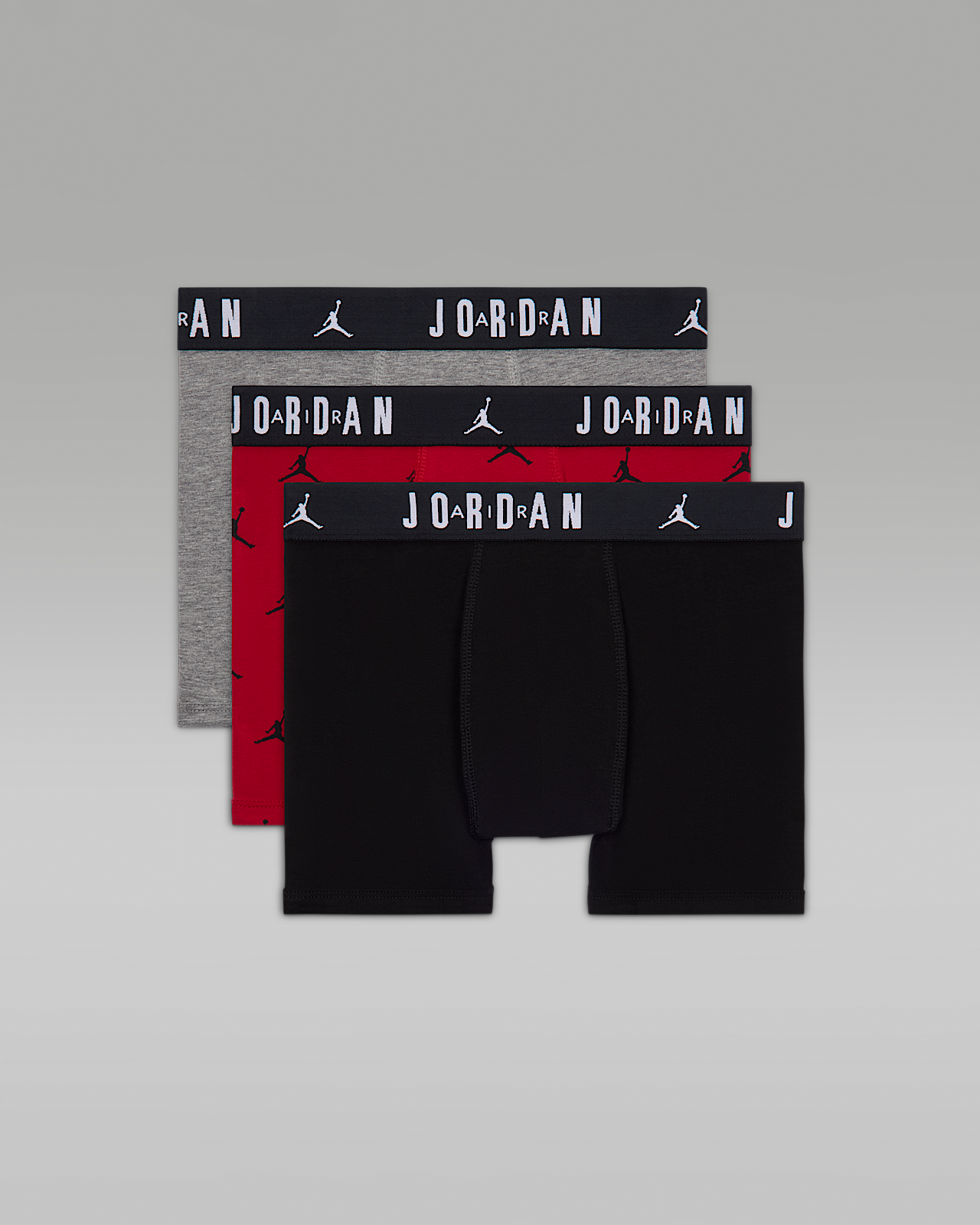 Женские  Jordan Big Kids' Flight Cotton Essentials Boxer Briefs (3-Pack)