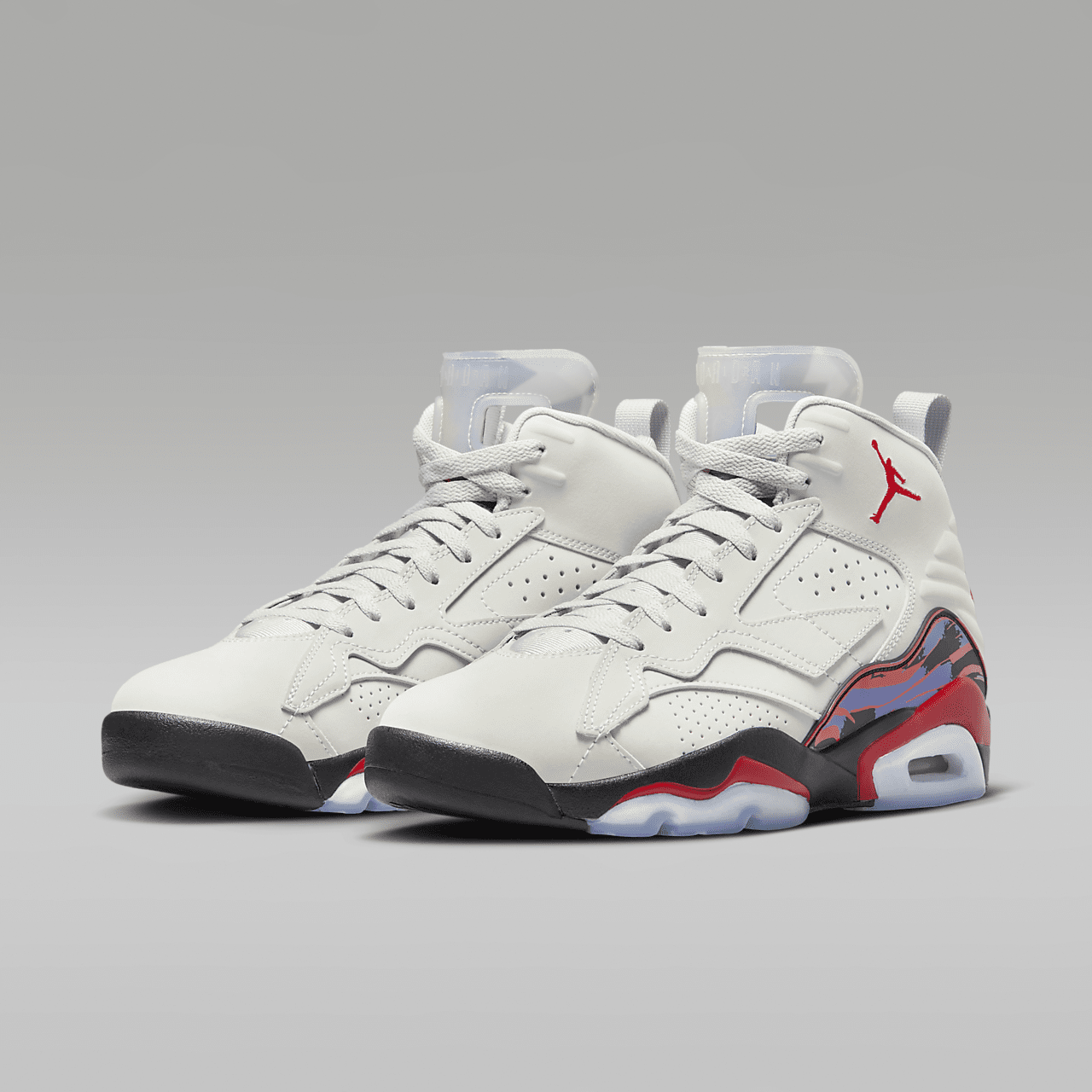 Nike  sneaker Neutral Grey/Zwart/Dark Concord/University Red
